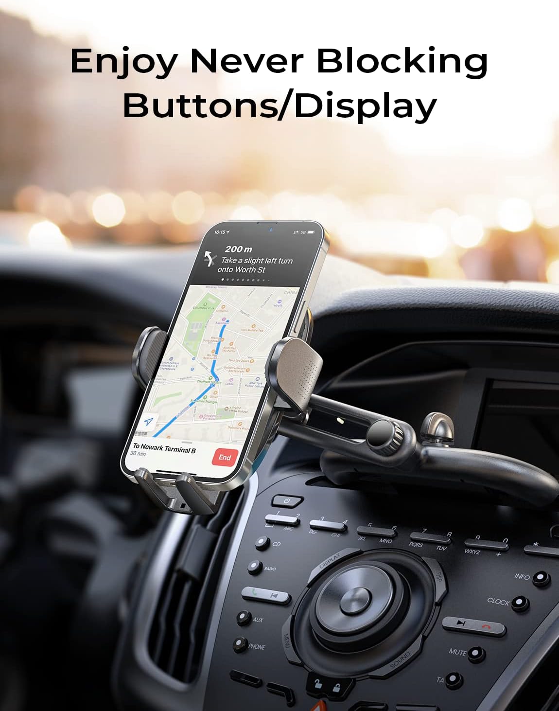 Lisen CD/Vent Phone Holder for Car