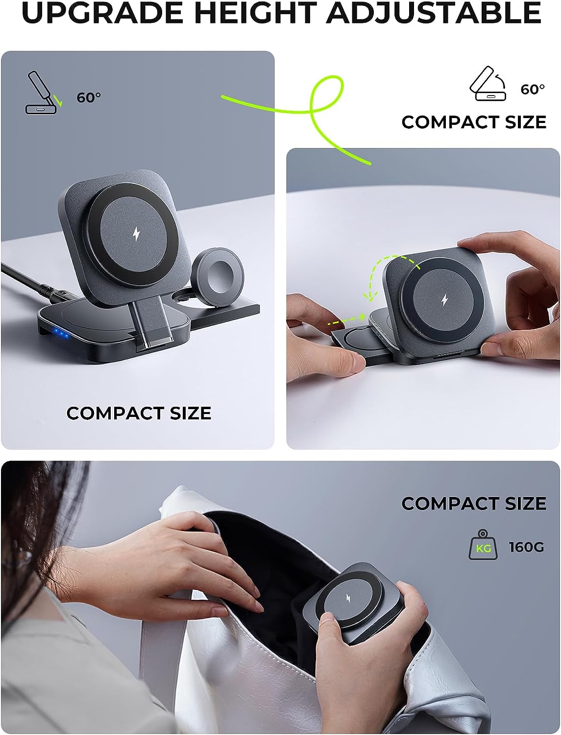 Lisen 3 in 1 Wireless Charging Station