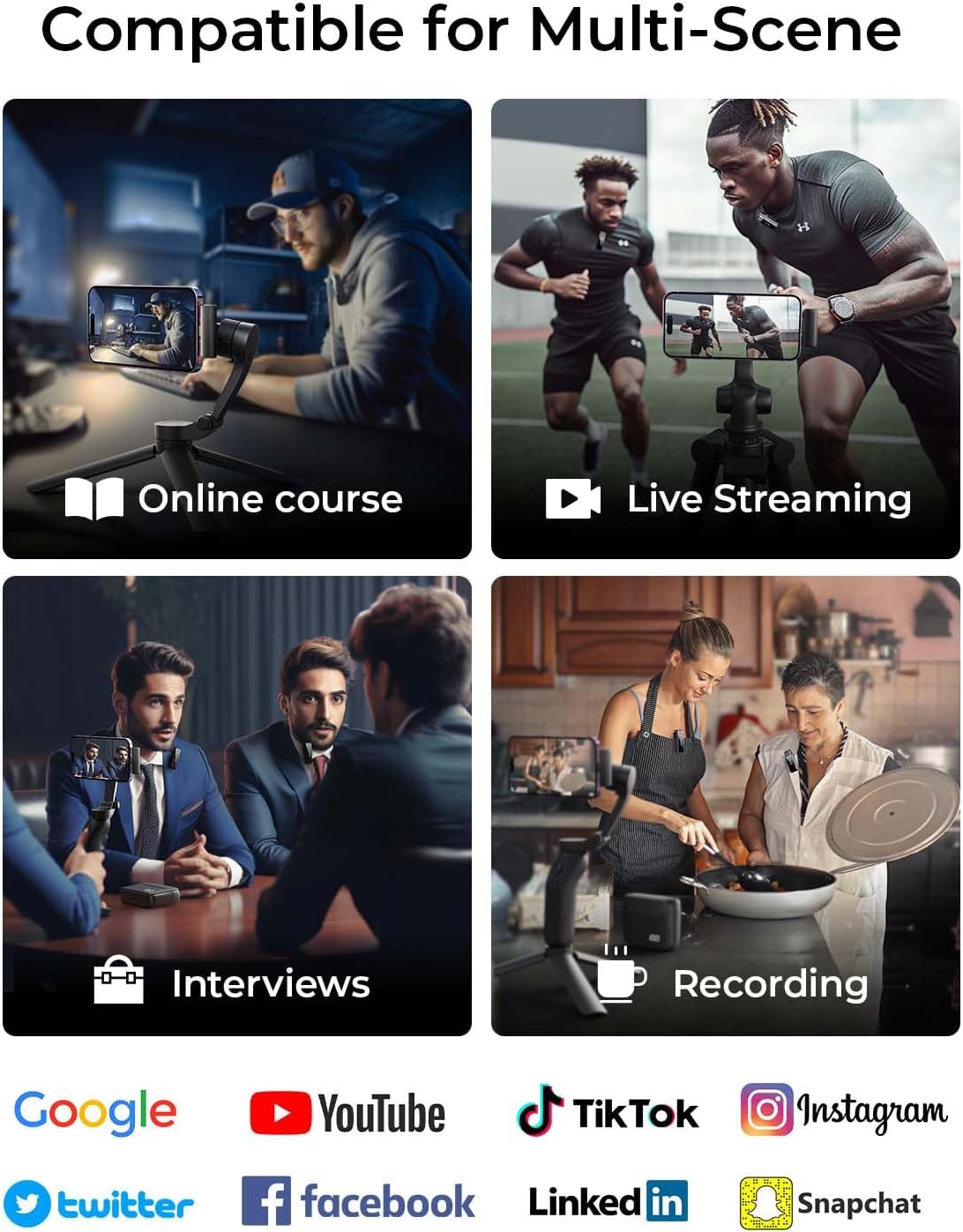 Lisen Wireless Lavalier Microphone for iPhone