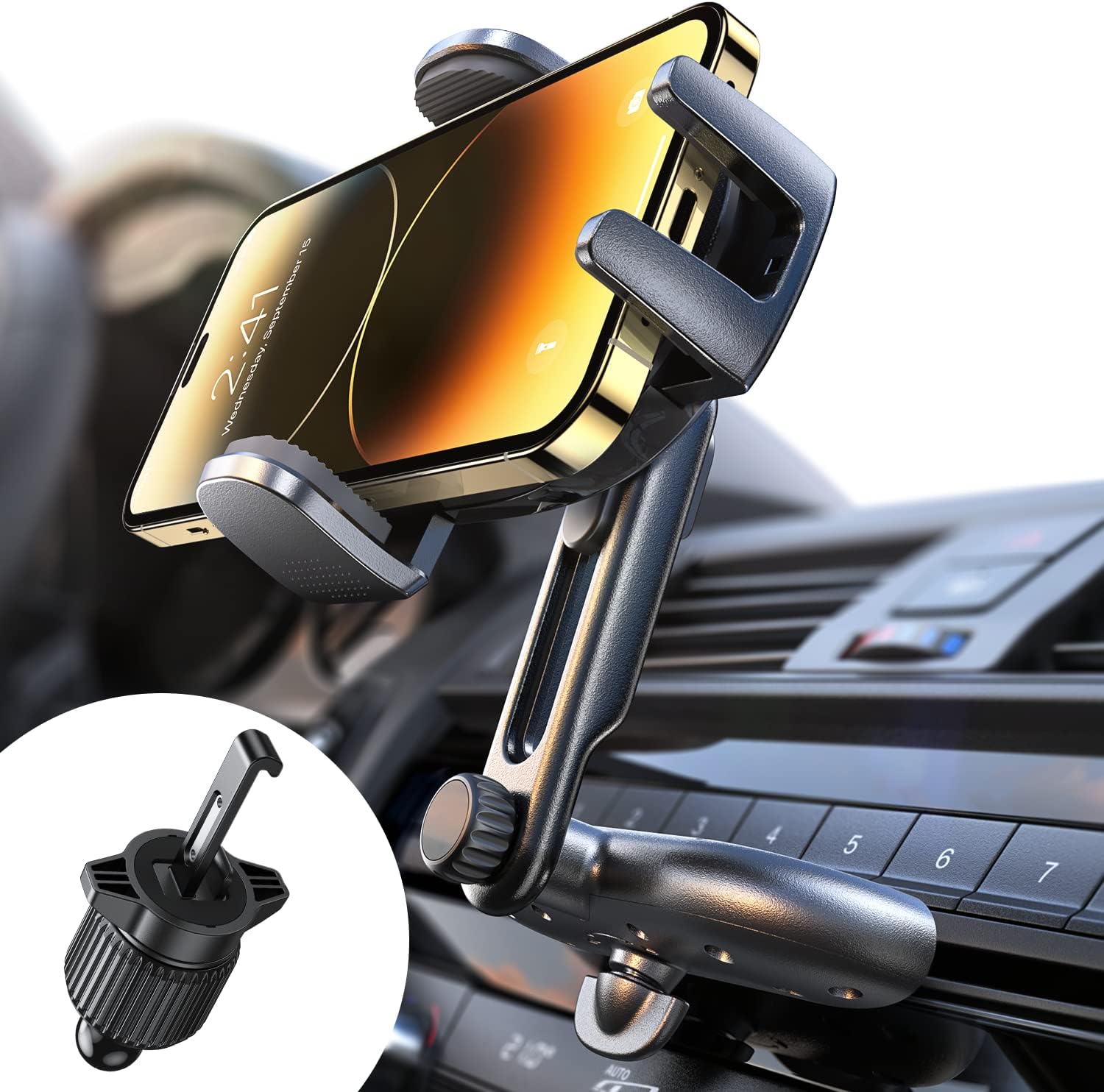 Lisen CD/Vent Phone Holder for Car