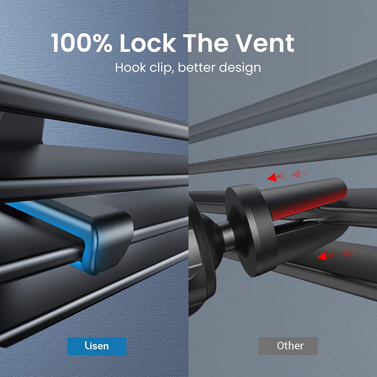 360° Rotate Arm Magnetic Phone Car Mount - Lisen
