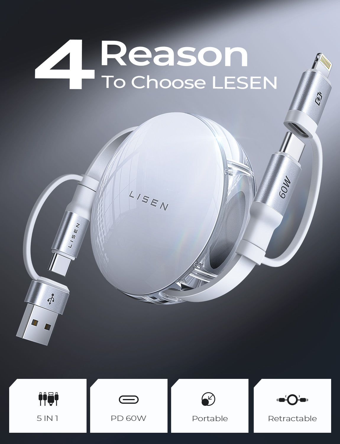 Lisen Multi Fast Charging Cable