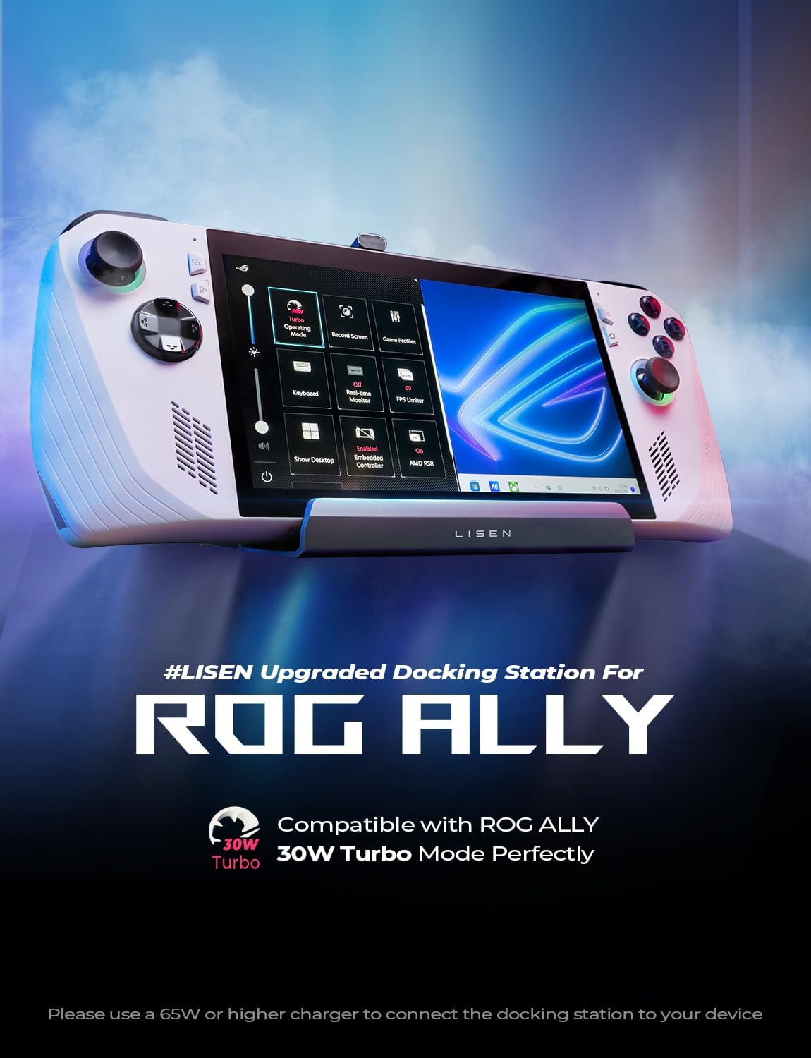 Docking Station for ASUS ROG Ally with Cooling Fan 1000Mbps HDMI