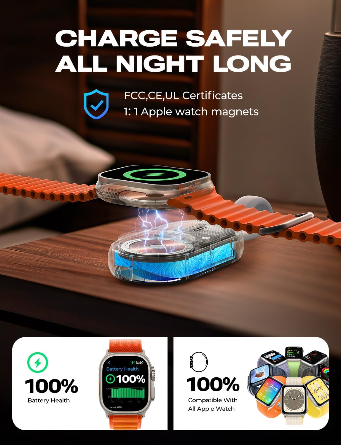 Lisen Wireless Charger for Apple Watch