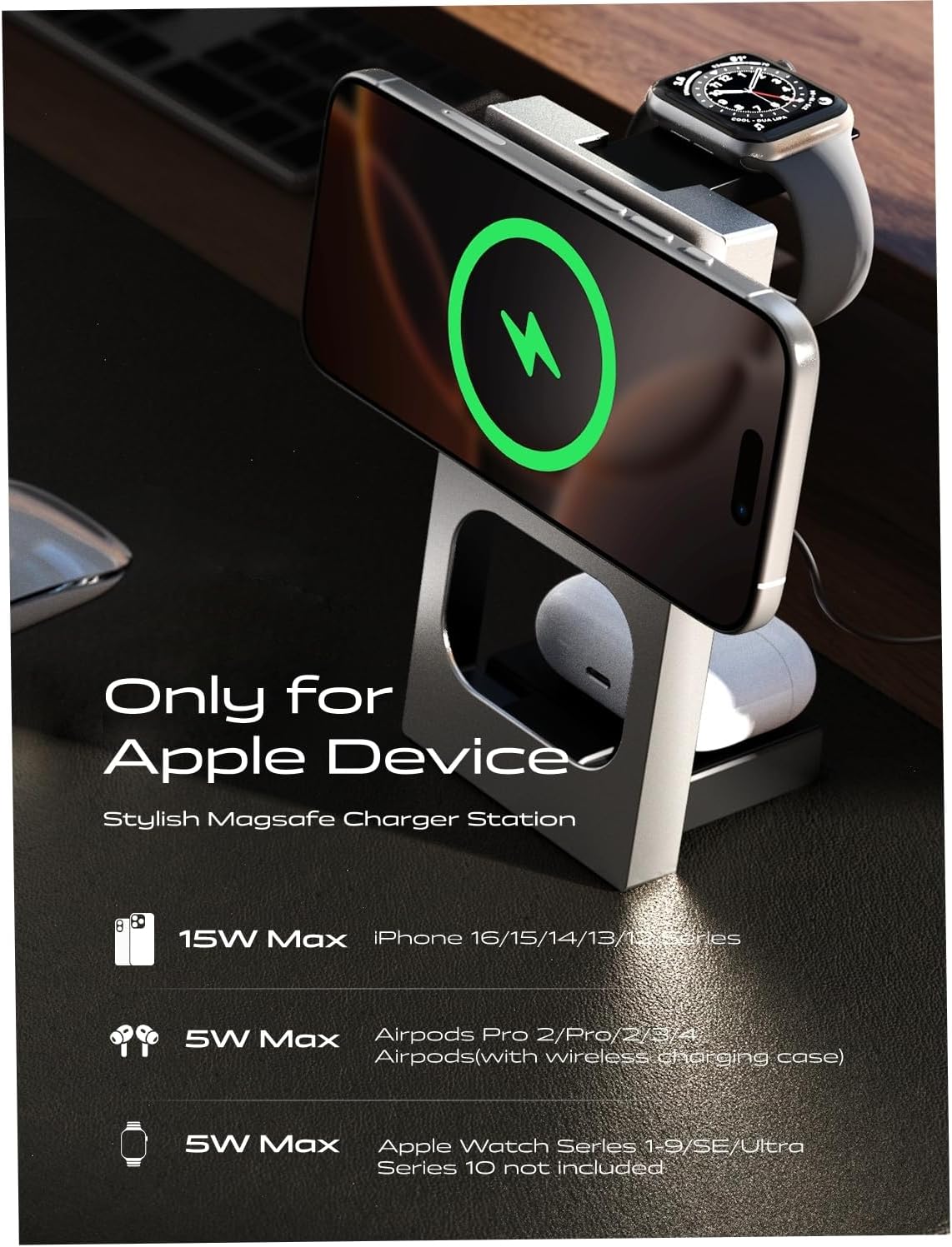 LISEN for iPhone 16 Charging Station Apple