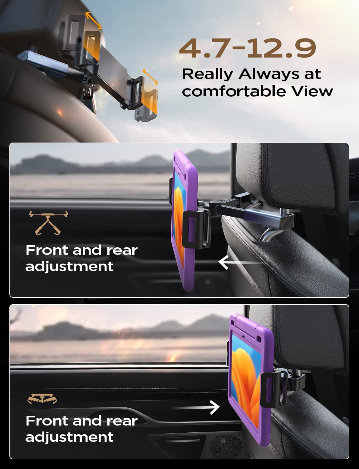 Car Backseat Tablet Mount Holder