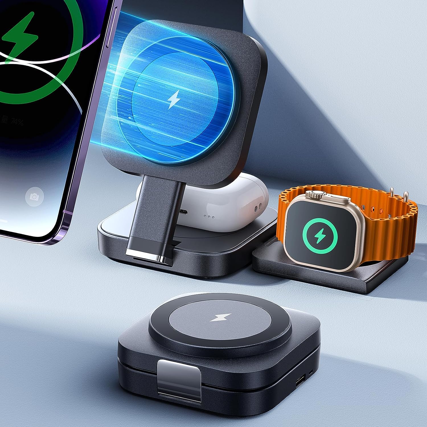 Lisen 3 in 1 Wireless Charging Station