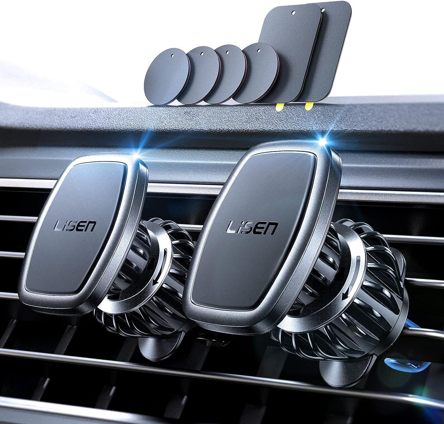 Lisen 2-Pack Magnetic Car Phone Holder