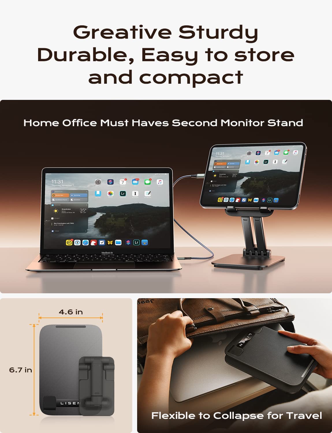 Lisen Tablet Stand for Desk Portable