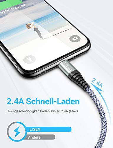 Lightning to USB-A Cable (10ft / 3m) - Lisen